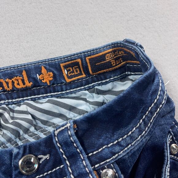 Rock‎ Revival Jeans Women 26 Sundee Bootcut Stretch Medium Wash Embroidered - Picture 11 of 16